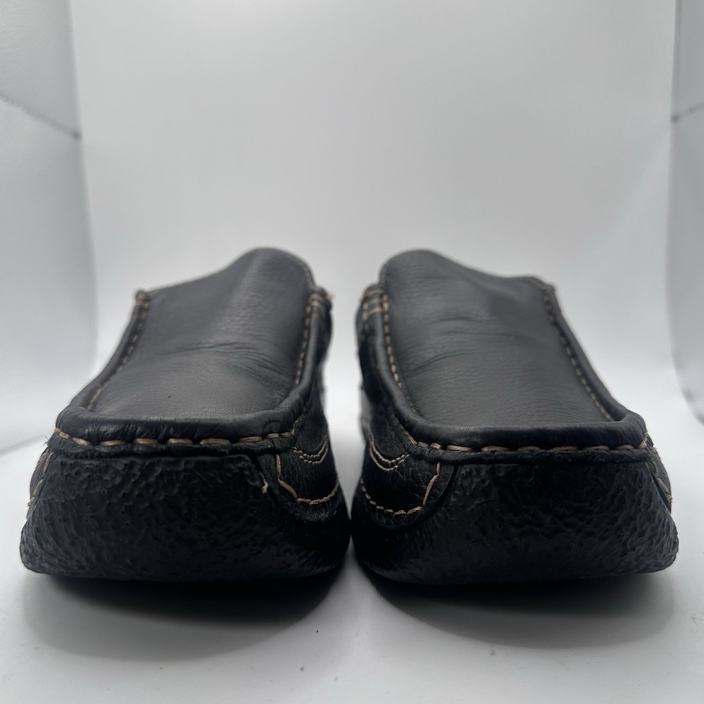 Wolky Roll-Slide Clog Women 40 Black Leather Mules Slip On Comfort Walking Shoes - Picture 2 of 9